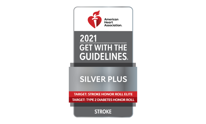 stroke care silver plus badge