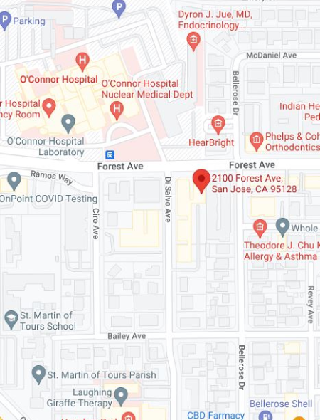 O'Connor Hospital Google Map